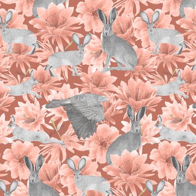 Motif de lièvre du désert de Mojave, 2021 - Stacy Hsu