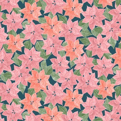Motif de poinsettia, 2021 - Stacy Hsu