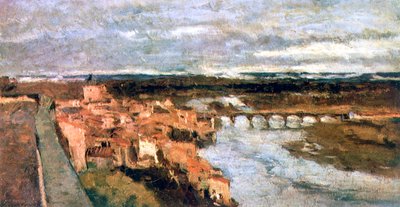 Paysage avec village et pont, vers 1855-1892 - Stanislas Lepine