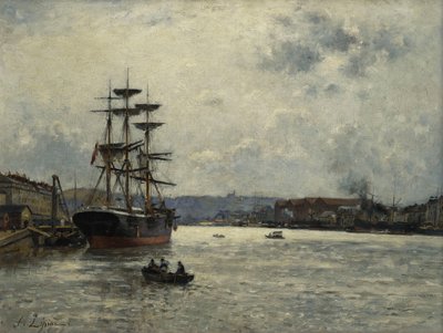Le Port de Caen - Stanislas Victor Edouard Lepine