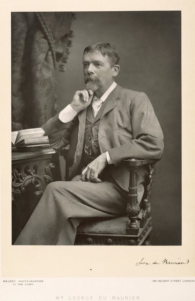 George du Maurier (1834-96), artiste, caricaturiste et romancier, portrait photographique - Stanislaus Walery