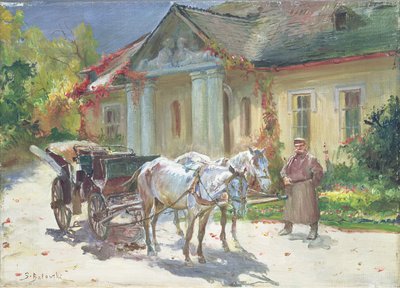 Devant un Manoir Polonais, c.1930 - Stanislaw Kaczor Batowski