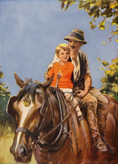 A Ride on Dobbin (lithographie couleur) - Stanley Lloyd