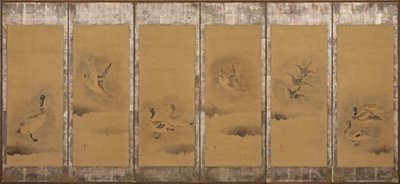 Oies sauvages, période Momoyama ou Edo - Sôtatsu