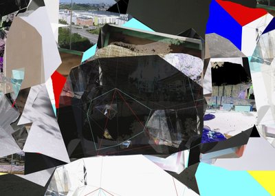 Collage urbain géométrique - Stefan Fransson