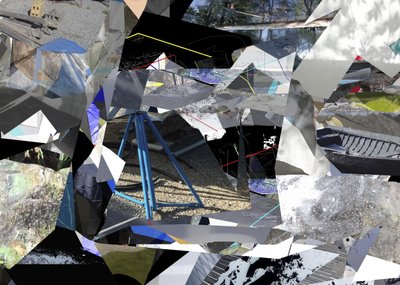 Collage urbain géométrique - Stefan Fransson