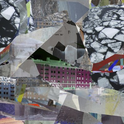 Collage urbain sur glace - Stefan Fransson