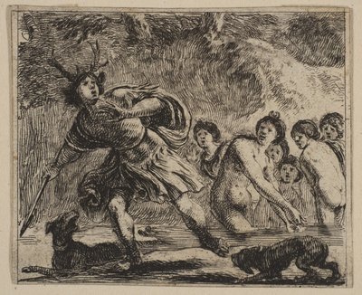 Actéon, du Jeu de la Mythologie, 1644 - Stefano della Bella