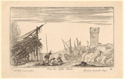 Vue sur la côte italienne - Stefano della Bella