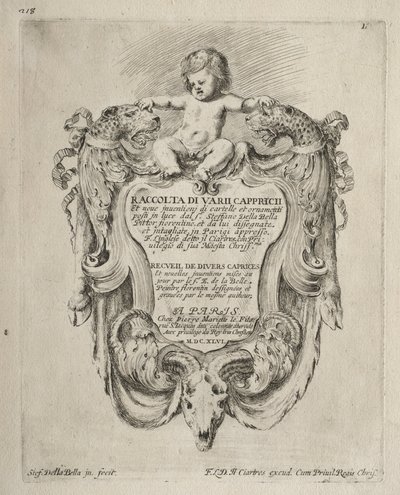 Collection de divers caprices et nouveaux dessins de cartouches et ornements - Stefano della Bella