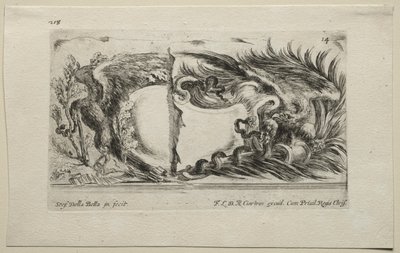 Collection de divers caprices et nouveaux dessins de cartouches et ornements : No 14 - Stefano della Bella
