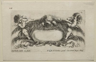 Collection de divers caprices et nouveaux dessins de cartouches et ornements : No 15 - Stefano della Bella