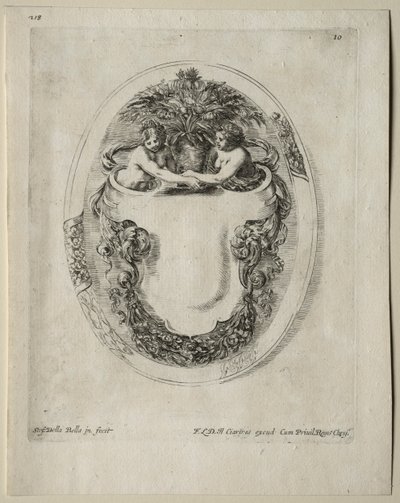 Collection de divers caprices et nouveaux dessins de cartouches et ornements : n° 10 - Stefano della Bella