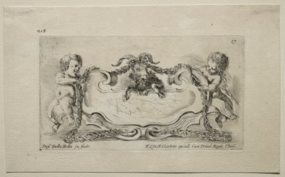 Collection de divers caprices et nouveaux dessins de cartouches et ornements : N° 17 - Stefano della Bella