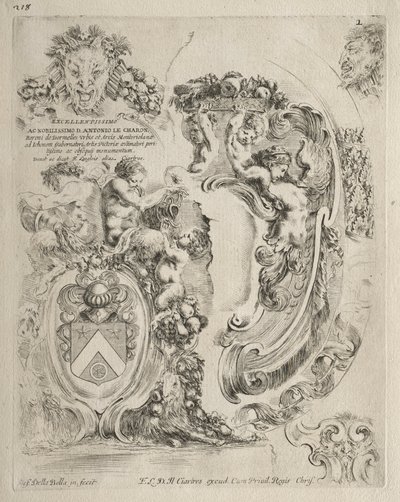 Collection de divers caprices et nouveaux dessins de cartouches et ornements : No. 2 - Stefano della Bella