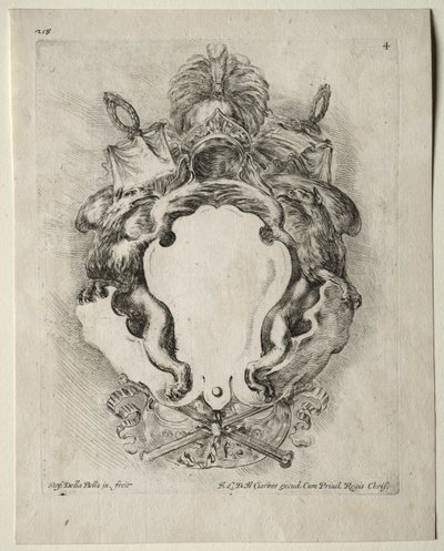 Collection de divers caprices et nouveaux dessins de cartouches et ornements: No. 4 - Stefano della Bella