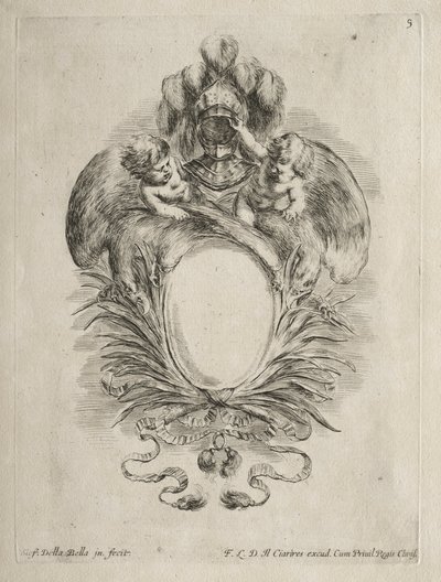 Collection de Divers Caprices et Nouveaux Dessins de Cartouches et Ornements : No. 5 - Stefano della Bella