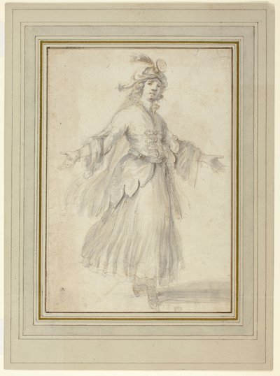 Danseuse en costume exotique - Stefano della Bella