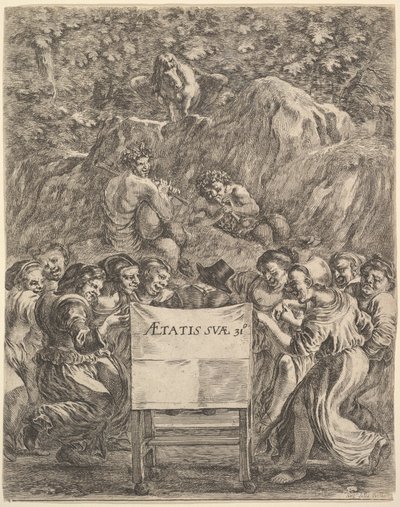 Frontispice pour Les Œuvres de Scarron - Stefano della Bella
