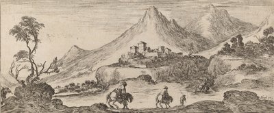 Paysage avec château, 1641 - Stefano della Bella