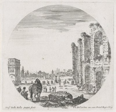 Paysage avec le Colisée et l