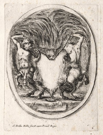 Nouveau modèle pour une cartouche, 1647 - Stefano della Bella
