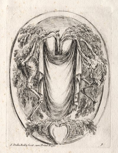 Nouveau modèle pour une cartouche, 1647 - Stefano della Bella