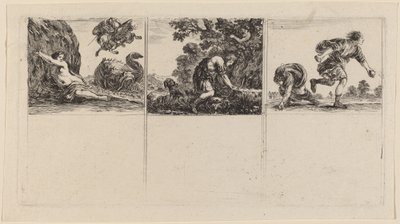Persée et Andromède, Céphale et Procris, Hippomène et Atalante, 1644 - Stefano della Bella