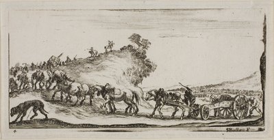 Planche quatre des dessins de plusieurs mouvements de soldats - Stefano della Bella