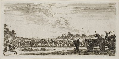 Planche trois des Dessins de plusieurs mouvements par des soldats - Stefano della Bella