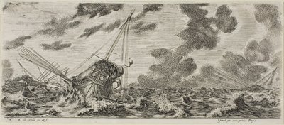 Planche Trois de Divers embarquements - Stefano della Bella