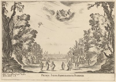 Prima Scena Representanta Firenza - Stefano della Bella