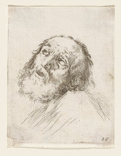 Tête de Saint Pierre repentant - Stefano della Bella