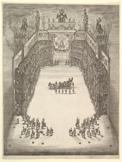 Théâtre à Modène, vu d