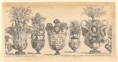 Page de titre de la série « Collection de vases divers » - Stefano della Bella
