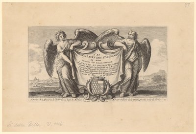 Titelseite zu "Les Eglises des Stations de Rome" - Stefano della Bella