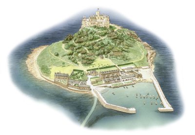 Mont Saint-Michel, Cornouailles, vers 1900-2023 - Stephen Conlin