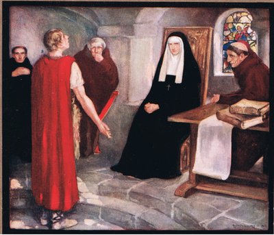 Caedmon devant Sainte Hilda - Stephen Reid