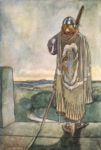 Finn entendit de loin les premières notes de la harpe féerique, vers 1910 - Stephen Reid