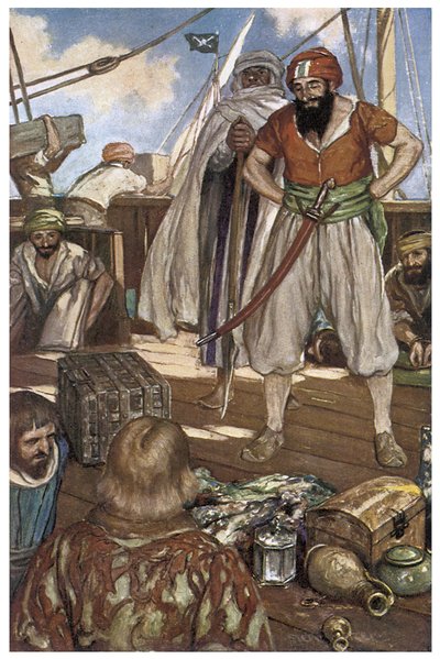 Représentation des pirates barbaresques en mer Méditerranée dans « The Boy