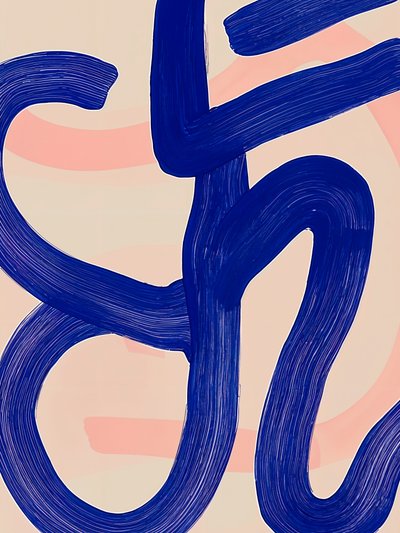 Abstract Blue Flow - Studio Palette