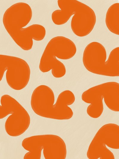 Formes abstraites orange - Studio Palette