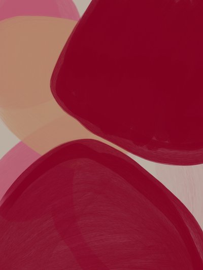 Courbes pêche cramoisies - Studio Palette