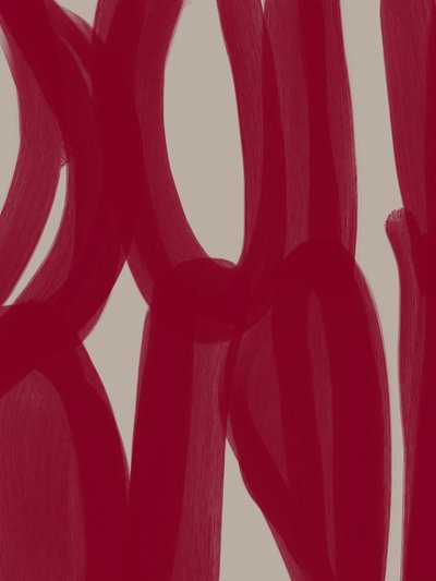 Lignes abstraites rouges - Studio Palette