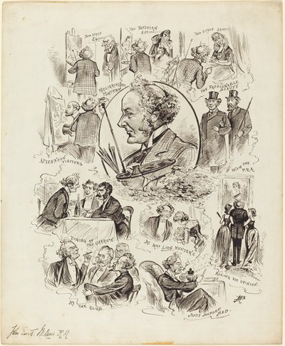 Jours avec des célébrités : M. Millais, R.A. - Studio of Alfred Bryan