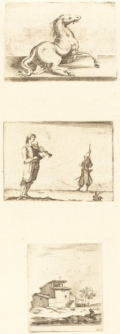 Feuille de gravures - Style of Jacques Callot