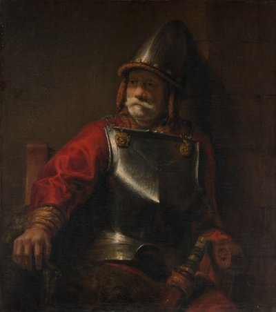 Homme en armure Mars - Style of Rembrandt