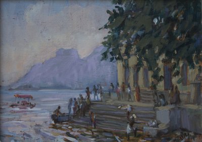 Linge sur les marches à Udaipur, 2012 - Sue Wales