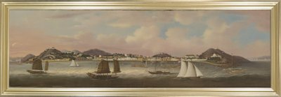 Vue de la Praya Grande, Macao, vers 1850 (huile sur toile) - Sunqua Sunqua