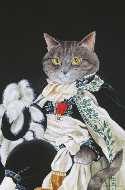 Illustration de Cats Galore! A Compendium of Cultured Cats (pub. 2015) - Susan Herbert